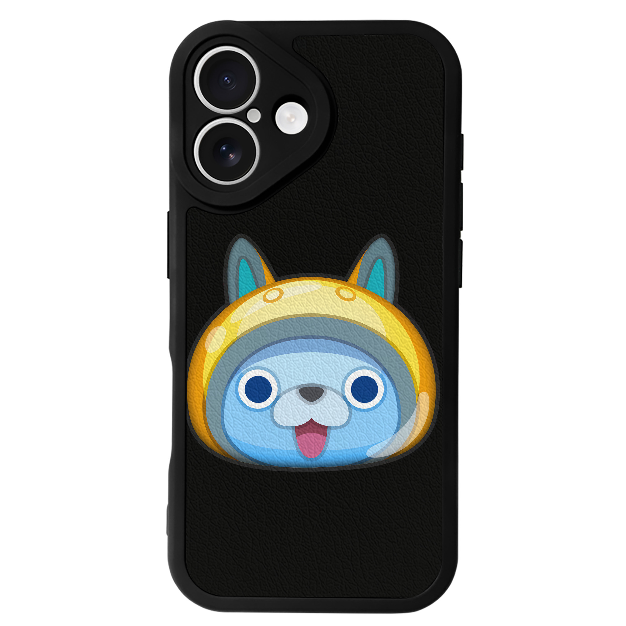 （画像用） 妖怪ウォッチ Yo-kai Watch 【iPhone 16シリーズ対応】シリコンスマホケース（レザー調） 材質：シリコン